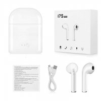  Безжични слушалки i7S със зарядна станция, снимка 4 - Слушалки, hands-free - 24801613