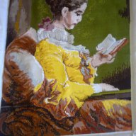 Вилеров гоблен -момичето с книгата, снимка 4 - Гоблени - 7344587
