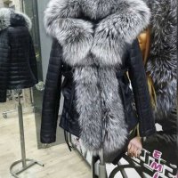 Дамско палто от лисица код 0154, снимка 1 - Палта, манта - 24105944