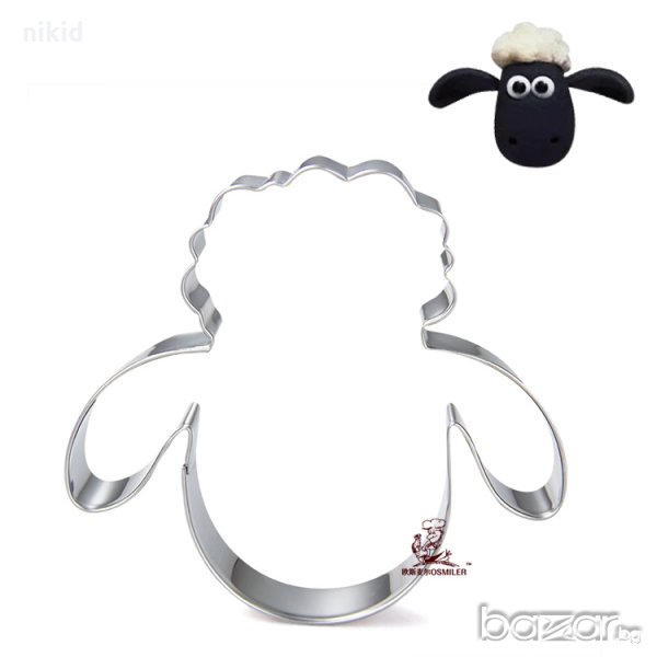 агне метална форма резец украса торта фондан сладки др., снимка 1