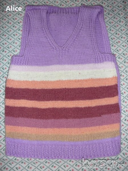 Ново плетено пуловерче - ръст до 110 см, снимка 1