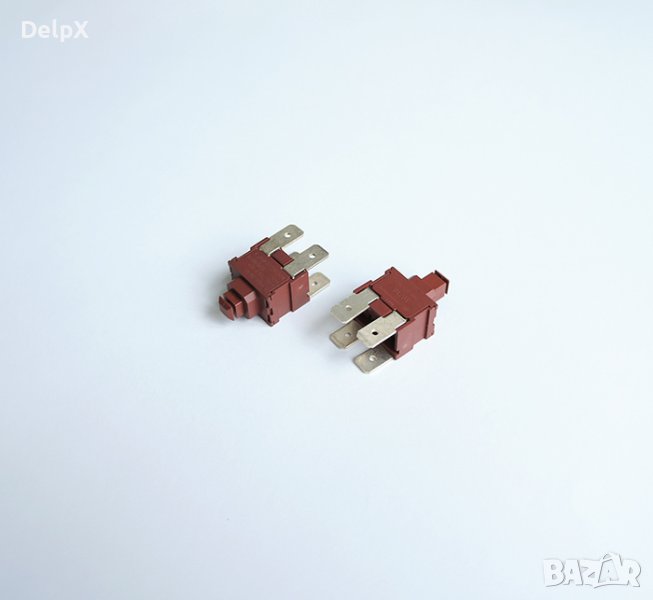 Ключ мрежов за прахосмукачка с 2 положения кафяв 250V 10A, снимка 1