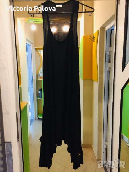 Асиметрична удобна рокля с джобове, снимка 1