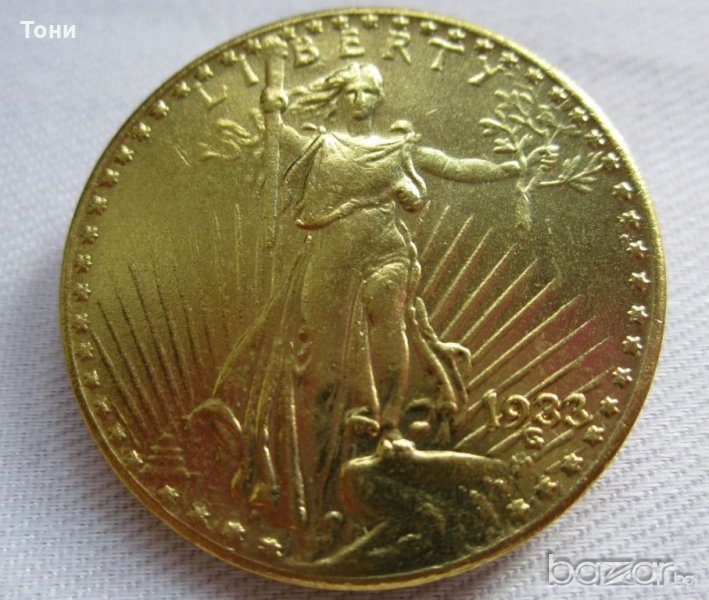 Монета САЩ - "Double eagle" 1933 г., снимка 1