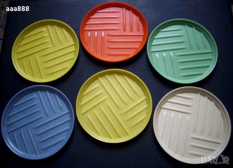Подложки за чаши цветен бакелит, снимка 1