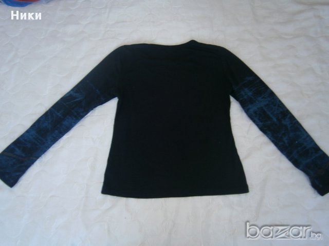 Дамска черна блуза - М размер, снимка 3 - Блузи с дълъг ръкав и пуловери - 12304439