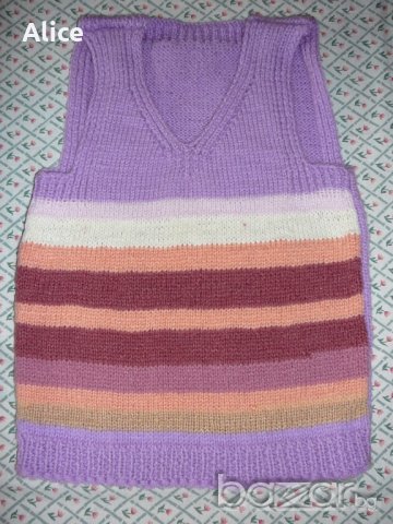 Ново плетено пуловерче - ръст до 110 см