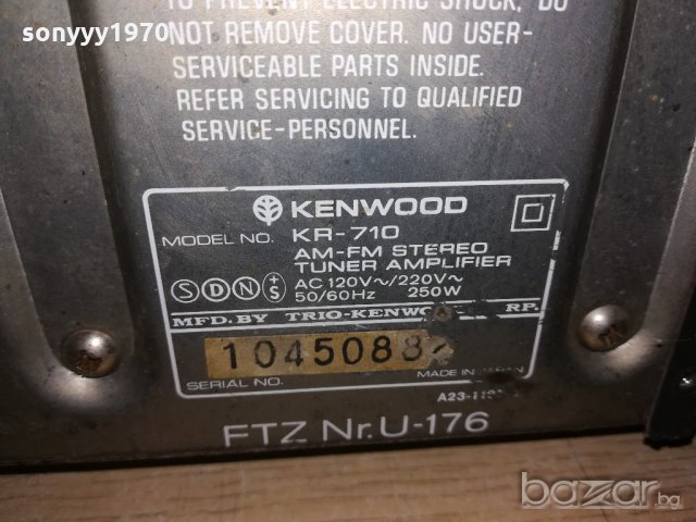 kenwood kr-710 receiver-made in japan-внос англия, снимка 17 - Ресийвъри, усилватели, смесителни пултове - 20778998