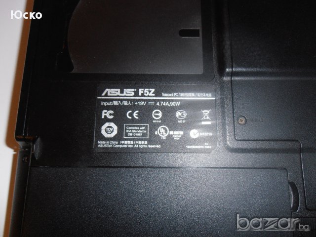Лаптоп Asus f5z на части, снимка 2 - Части за лаптопи - 16424025