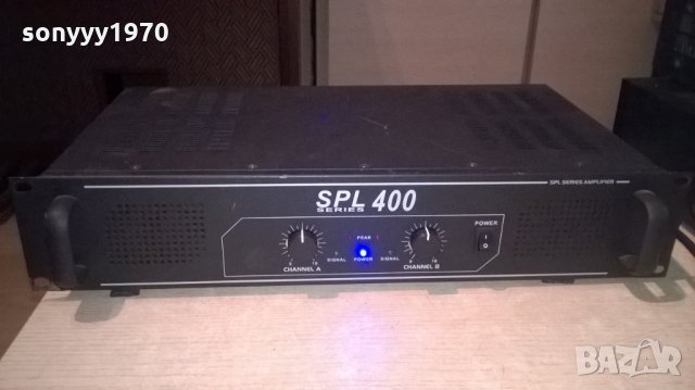 skytec spl400 stereo amplifier-внос швеицария, снимка 2 - Ресийвъри, усилватели, смесителни пултове - 22600320