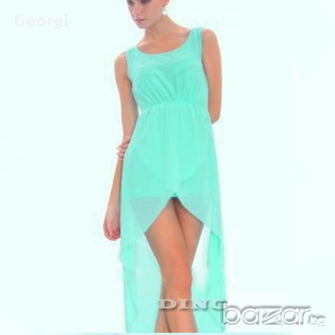 Рокля в зелено, снимка 4 - Рокли - 11115612