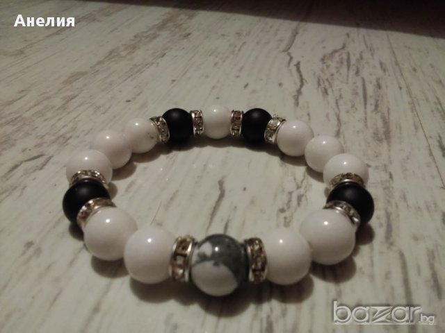 Гривна от естествени камъни за любов и енергия, снимка 3 - Гривни - 13546283