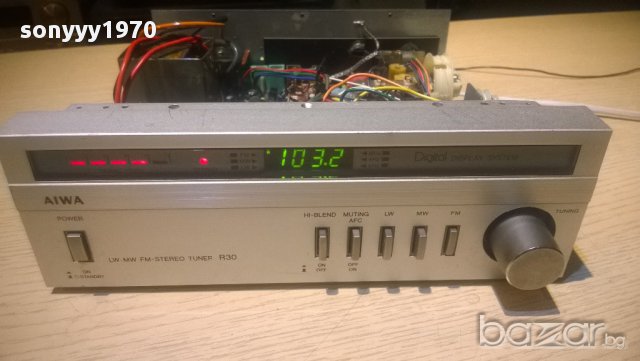 aiwa st-r30e-stereo tuner-made in japan-внос швеицария, снимка 9 - Ресийвъри, усилватели, смесителни пултове - 10161927