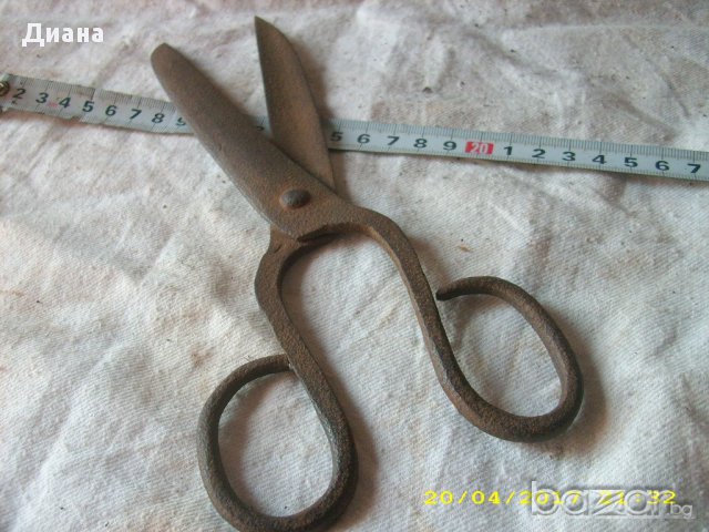 кована абаджийска ножица, снимка 8 - Антикварни и старинни предмети - 18048601