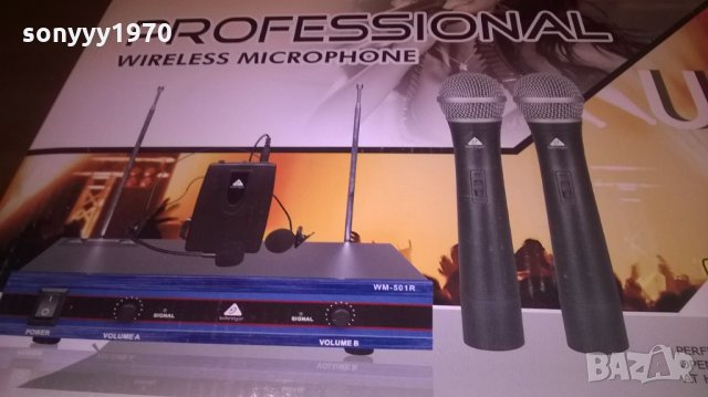 behringer profi microphones-2бр безжични с маика и брошка, снимка 4 - Микрофони - 24738045
