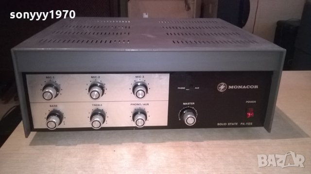 monacor pa-1125 solid state amplifier-внос франция, снимка 5 - Ресийвъри, усилватели, смесителни пултове - 23919362