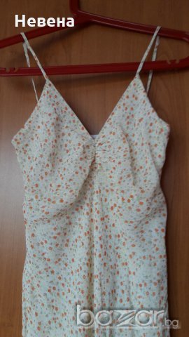 Копринена лятна рокля с тънки презрамки, снимка 2 - Рокли - 18913515