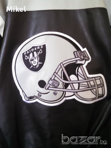 Ново!!! Кожено яке на OAKLAND RAIDERS (Jacket) размер: М, снимка 4 - Якета - 16884140
