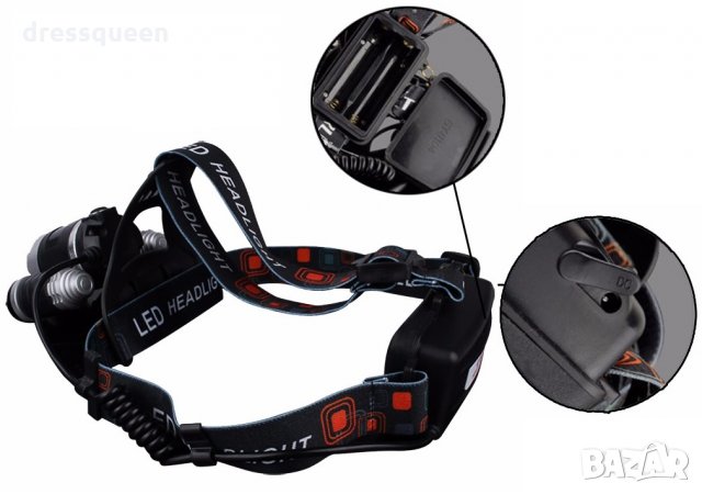 1868 Челник с 3диода1хT6 =2xCREE XPE, снимка 12 - Друга електроника - 23453020