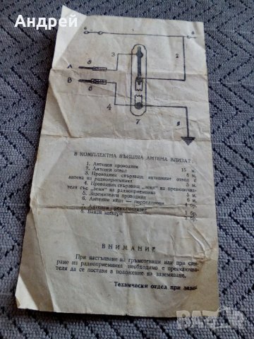 Инструкция за монтиране на антена, снимка 4 - Антикварни и старинни предмети - 23442736