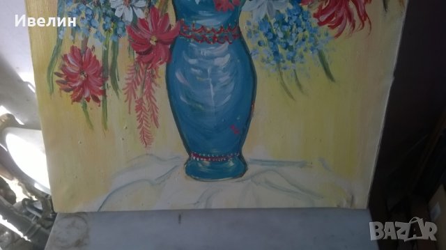 картина-цветя на б. цанов, снимка 3 - Картини - 23280588