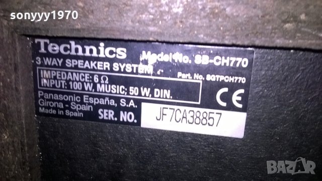 technics sb-ch770 3way 2x100w 6ohm-2бр внос швеицария, снимка 14 - Тонколони - 23992941