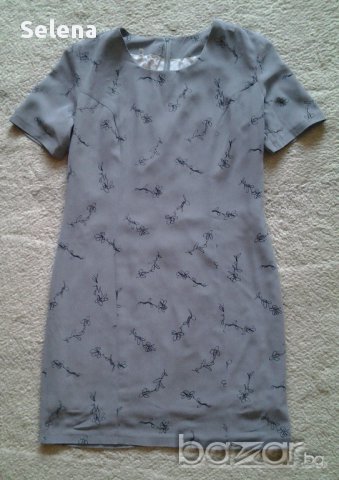 елегантна сива рокля