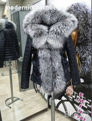 Дамско палто от лисица код 0154, снимка 1 - Палта, манта - 24105944