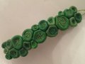 Шнола за коса зелена-hand made , снимка 2