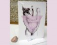 Картичка "Нежност" / женско тяло, любов, розово, снимка 3