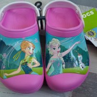 Нови! Crocs Frozen / Крокс Замръзналото кралство / Елза и Ана, снимка 4 - Детски сандали и чехли - 25408162