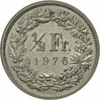 Монети 1/2 Fr. , снимка 3 - Колекции - 25196901