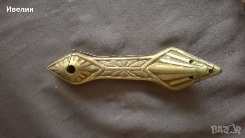 три бронзови апликации,обков, снимка 1