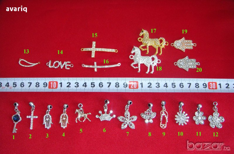 Висулки за гривни, елементи за изработка на гривни и бижута. Продавам бизнес, снимка 1