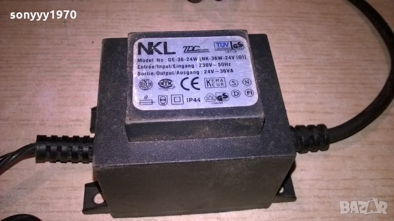 nkl 24v-36va adapter-внос швеицария, снимка 1