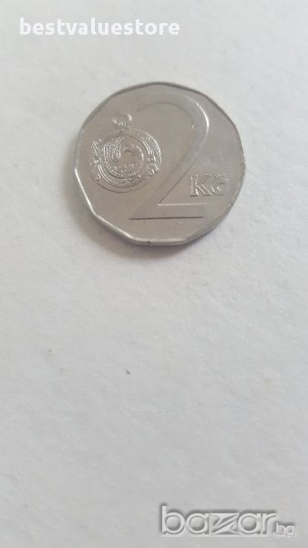 Монета 2 Чешки Крони От 1994г. / 1994 2 Czech Koruny Coin KM# 9 Schön# 176, снимка 1