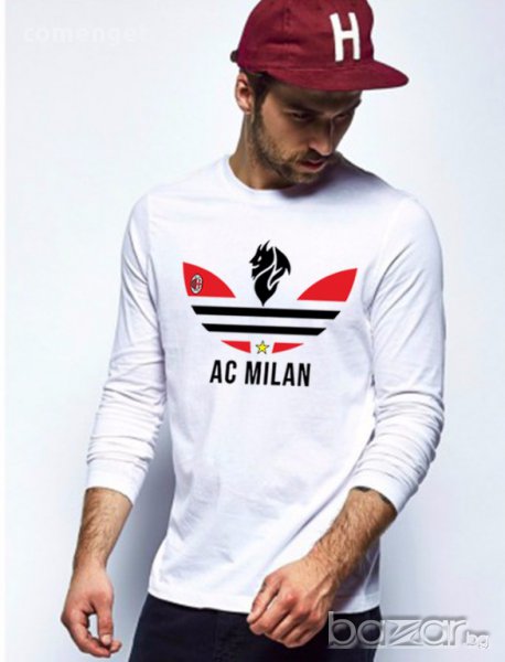 NEW! Мъжки блузи МИЛАН / AC MILAN. Поръчай модел с твоя идея!, снимка 1