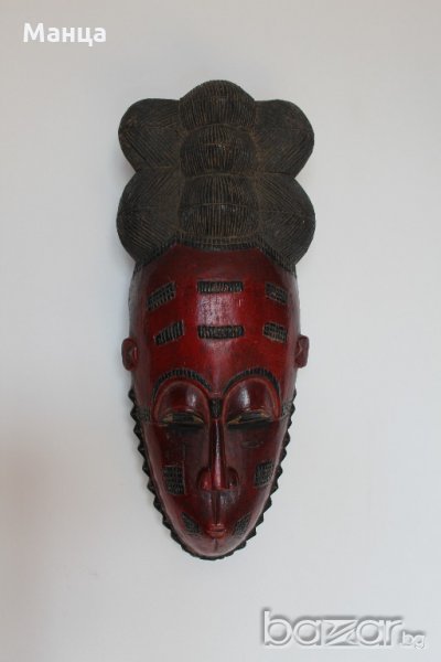 Стара Африканска маска Бауле, снимка 1