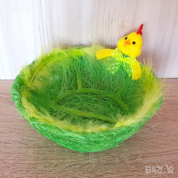 Панер за великденски яйца с пиленце 17см декорация украса за Великден, снимка 1