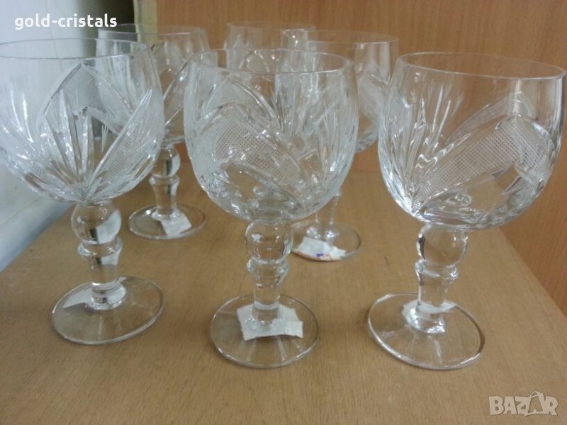  кристални чаши Рамона за вино вода уиски ракия коняк , снимка 1