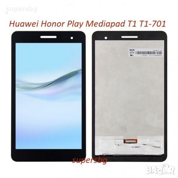 Дисплей и тъчскрийн сглобка за Huawei Honor Play Mediapad T1 T1-701 T1-701U T1-701W LCD Display Digi, снимка 1
