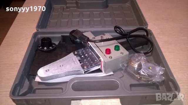 лепачка за пвц тръби с 3 глави в куфар