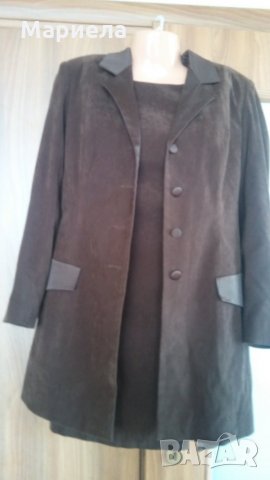 Костюм рокля и дълго сако