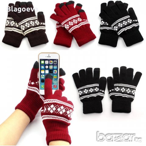 Унисекс ръкавици за работа с iPhone, смартфон или таблет, снимка 1 - Шапки - 19962360