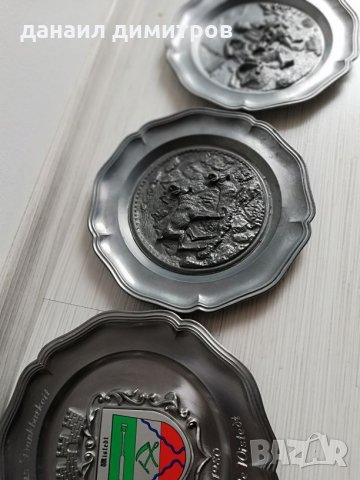 Немска цинкова чиния, снимка 4 - Декорация за дома - 23825680