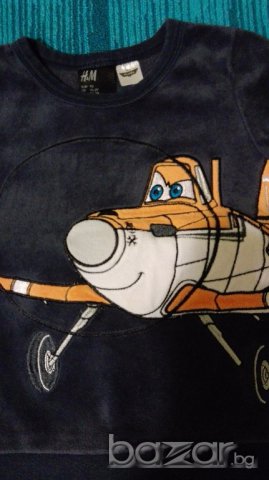 H&M и Disney мека плюшена пижама със самолет, снимка 2 - Бебешки пижами - 16481748