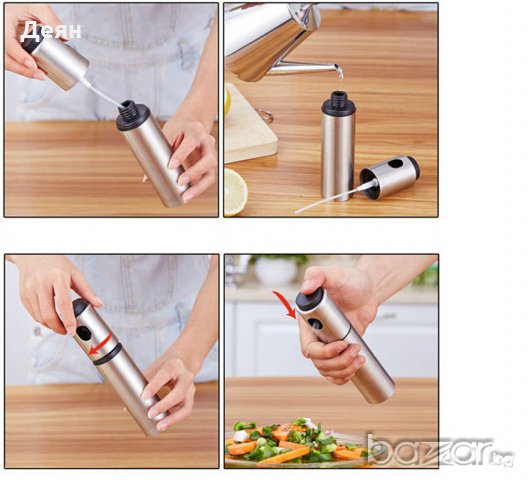 1725 Спрей бутилка за олио, снимка 5 - Домашни продукти - 19575935