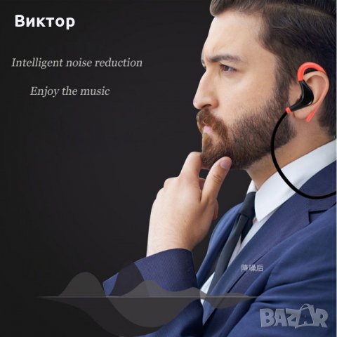 Безжични спортни слушалки Bluetooth Sport Headphone/Hendsfree, снимка 4 - Спортна екипировка - 23264279
