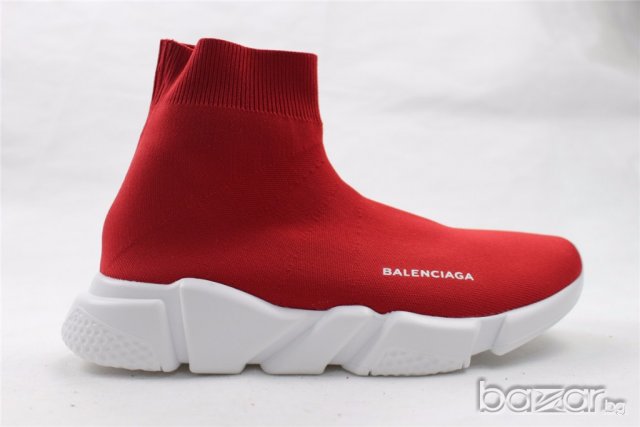 Balenciaga speed trainer red дамски спортни обувки реплика , снимка 2 - Кецове - 19204014