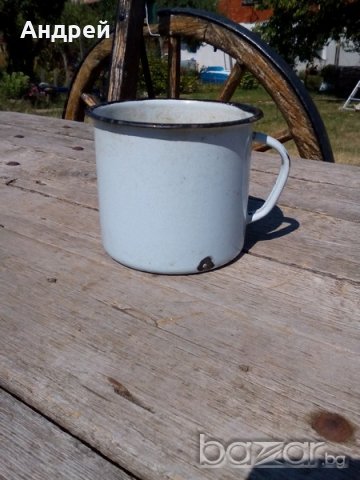 Емайлирано канче, снимка 3 - Антикварни и старинни предмети - 18968696